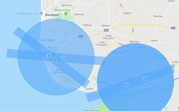 Drone Operations Blackpool Airport FRZ